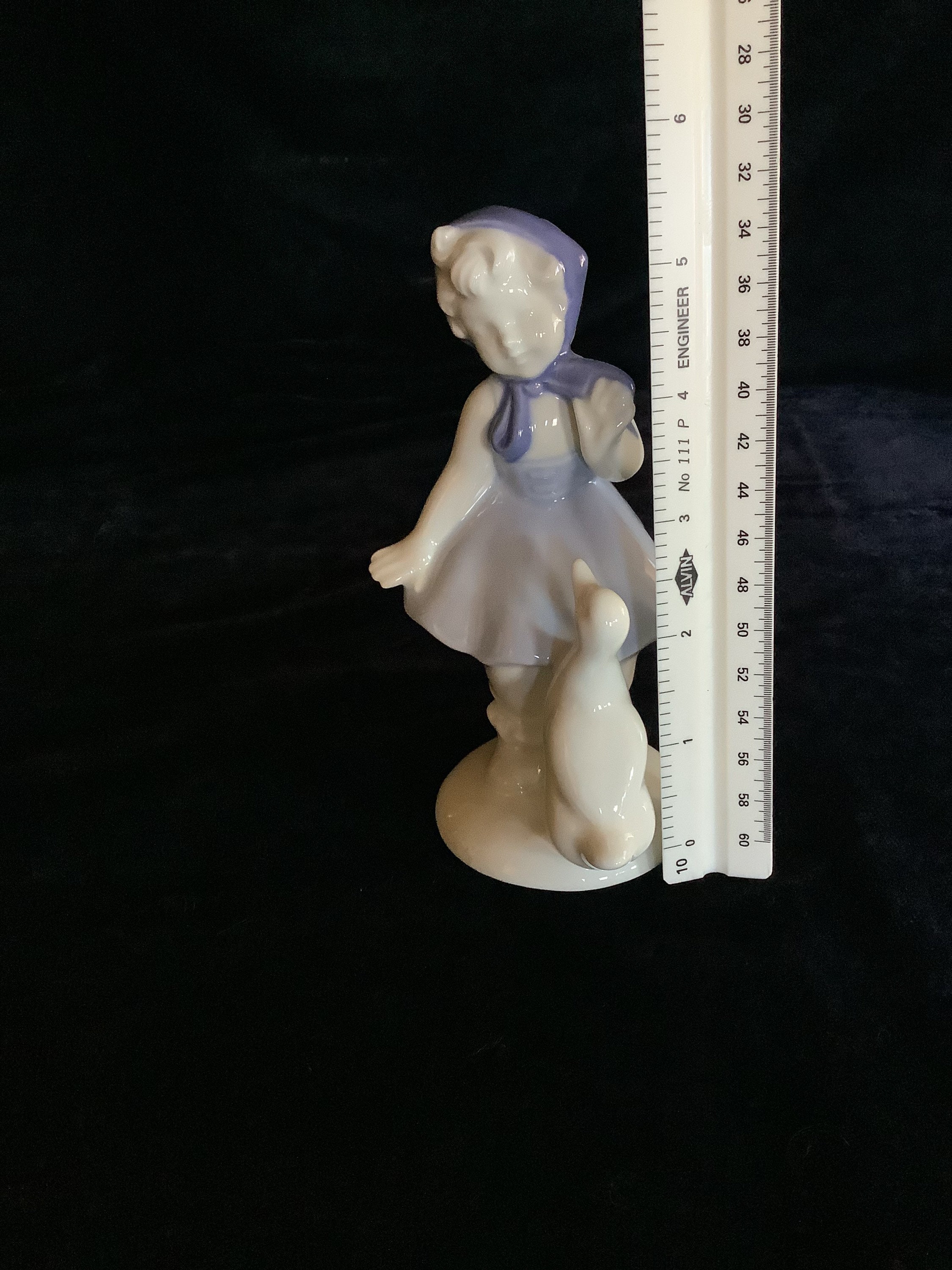 1992年 Maedchen wie Stilleben Perfect Vintage Gerold Porcelain Figurine Girl an Duck, #6710B