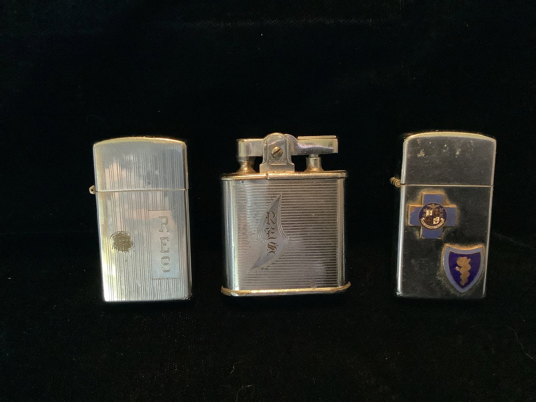 Vintage Lighters, Set of 3, 2 Zippos, 1 Ronson Etsy
