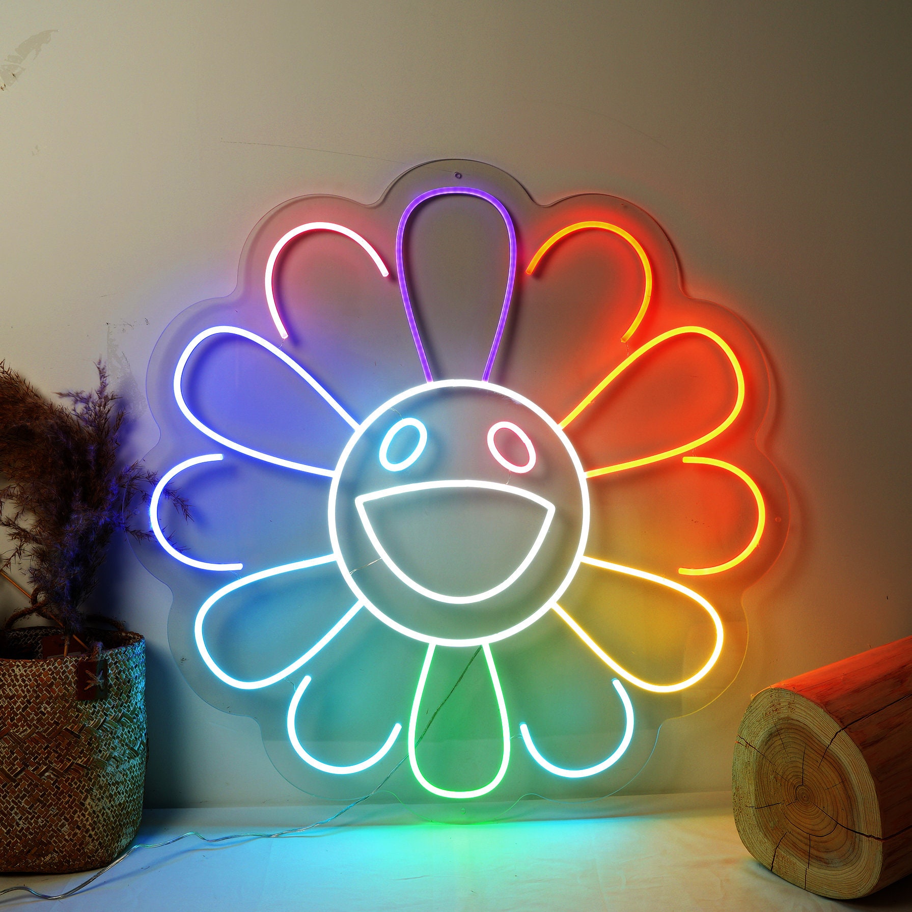 Sunflower Neon Signs Art LED Neon Light Etsy