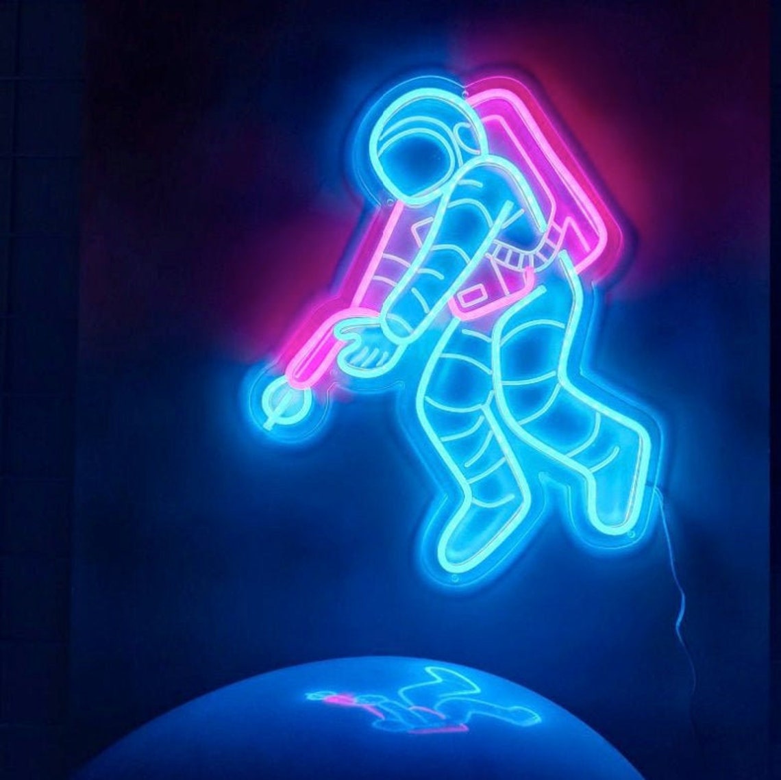 Astronaut Neon Signs Neon Light Space Neon Light Personalised | Etsy