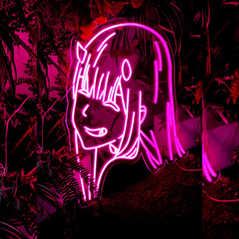 Zero Two Neon Signs Neon Light Anime Neon Light Personalized Etsy