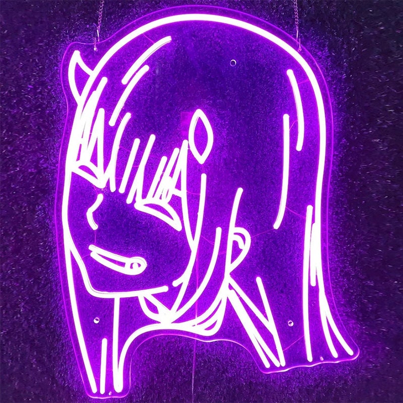 Zero Two Neon Signs Neon Light Anime Neon Light Personalized Etsy