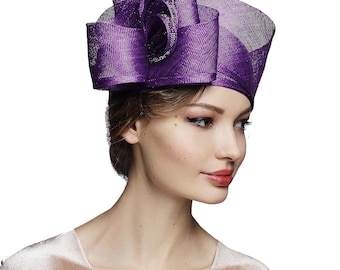 Burgundy Cloche Hat Elegant Ladies Headwear