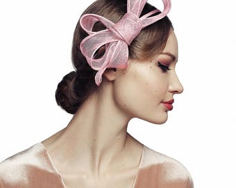 Bow Fascinator for Women Derby Cocktail Wedding Tea Party Church Hat