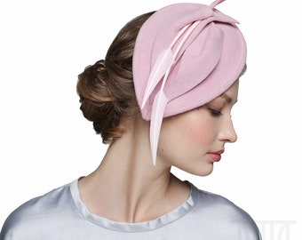 Delicate Pink Fascinator with Arrows Feathers