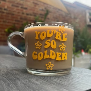 The You’re So Golden Mug | glass mug | tea | coffee | mug | Mother’s Day | birthday | personalised | gift | Harry Styles | Harry Styles gift