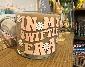 The Eras Mug | glass mug | tea | coffee | mug  | birthday | personalised | gift | Harry Styles | Taylor Swift | Eras tour | midnights