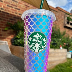 The Starbucks Mermaid | Starbucks Cold Cup | Tumbler | Cold Cup & Straw | Reusable travel cup | 700ml cold cup | Starbucks