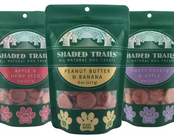 All Natural Dog Treats-  Grain Free, Gluten Free, Vegan, Human Grade Ingredients- perfect for limited diet pups!