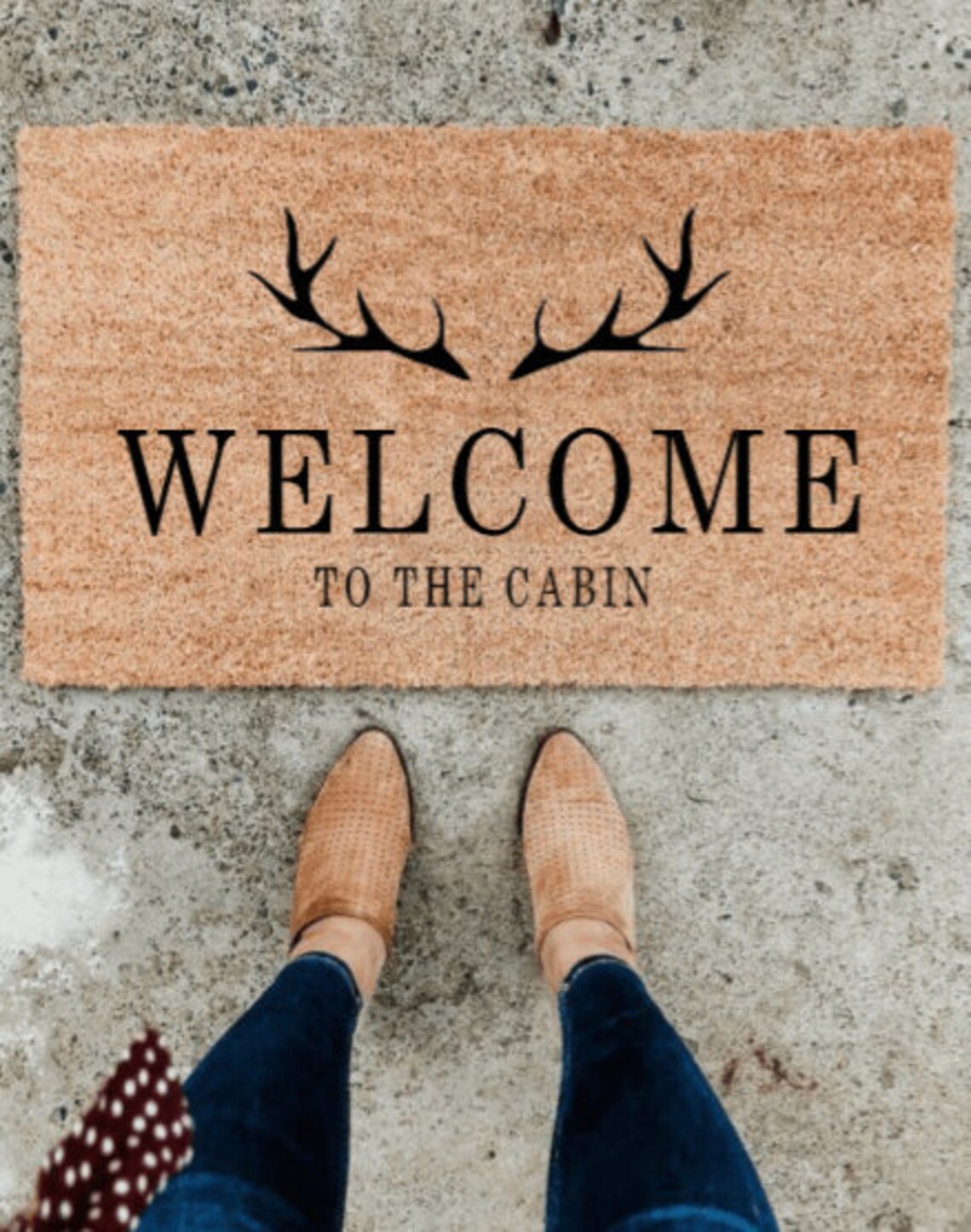 to the Cabin Doormat Entry Doormat Housewarming Etsy