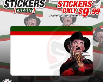 Freddy Eggshell Stickers | Horror | Graffiti | Art | Slaps | Sticker | Tag