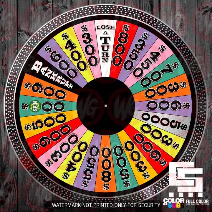 Wheel of Fortune Turntable DJ Slipmat Record Pad Gift - Single