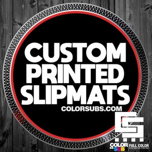 Custom Printed DJ Turntable Slipmats Record Pads with your photo, or artwork - pair