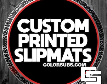 Custom Printed DJ Turntable Slipmats your photo, text, or artwork - pair