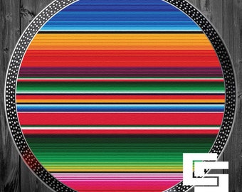 Serape Colorful DJ Turntable Slipmat Record Pad Gift Idea - single