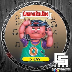 GPK DJ Funny Retro Turntable Pad Record Slipmat - single