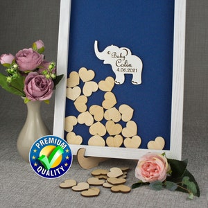 Baby shower guest book alternative elephant Birthday guest book frame Baby shower guest book boy Baby shower guest book