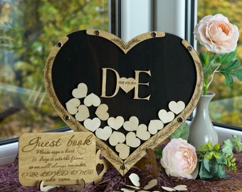 Wedding Guest Book Alternative Wedding Guest Book  Heart Guest Book Alternative Wedding Guest Book DropBox Guest Book Personalized Wedding