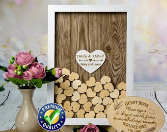Wedding Guest Book Alternative Rustic Wedding Guestbook Alternative Drop Top Guest Book Wedding Alternative Heart Guest Book Ideas
