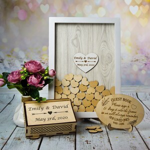 Wedding guest book alternative Rustic wedding guest book sign Wedding guestbook Wedding heart box Guestbook alternative wedding