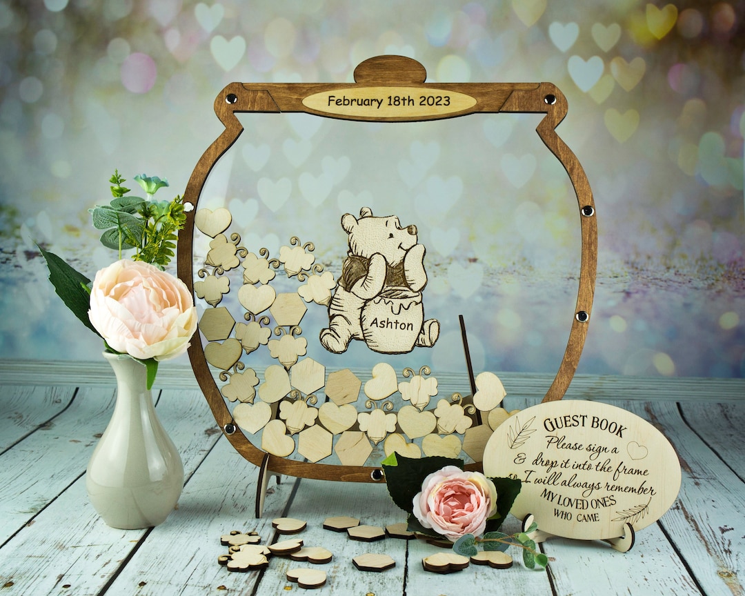 Baby Shower Guest Book Alternative Winnie the Pooh Birthday Guest Book