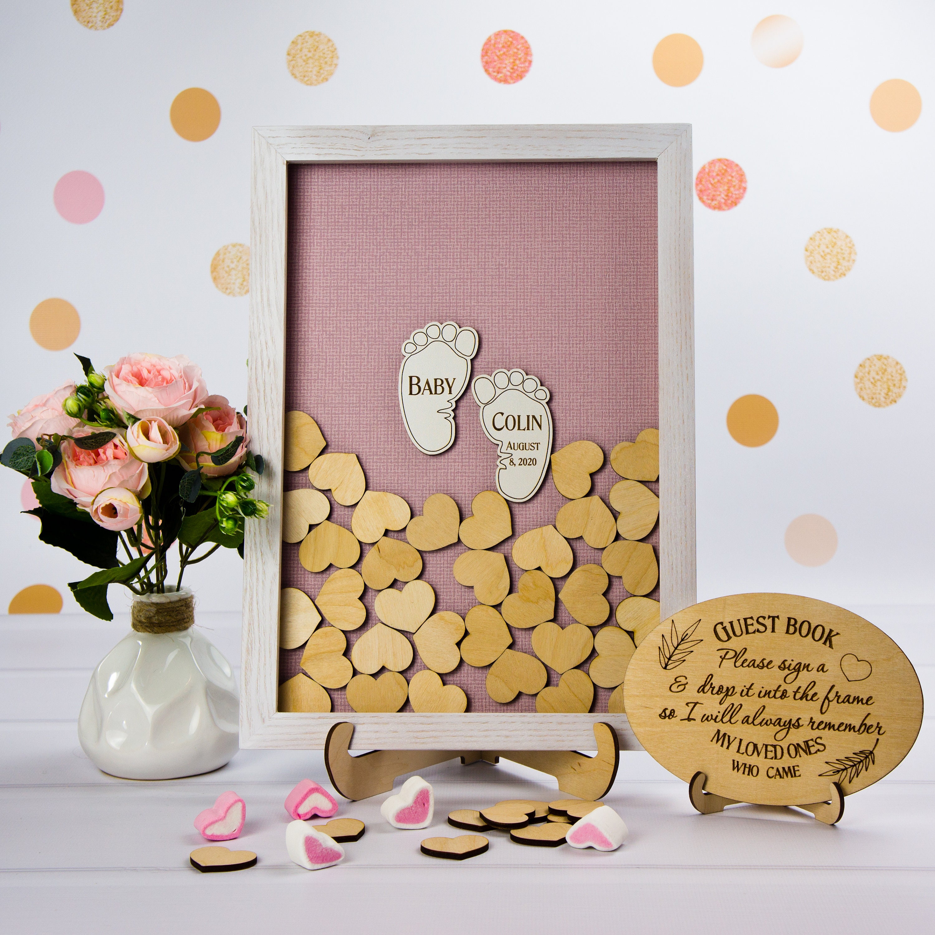 Baby Shower Guest Book Alternative Birthday guest book Baby Etsy