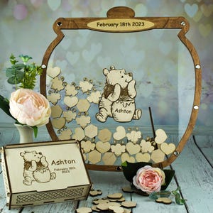 Baby Shower Guest Book Alternative Winnie the Pooh Birthday guest book Birthday gift Winnie the Pooh gift Birthday guest book Winnie Pooh