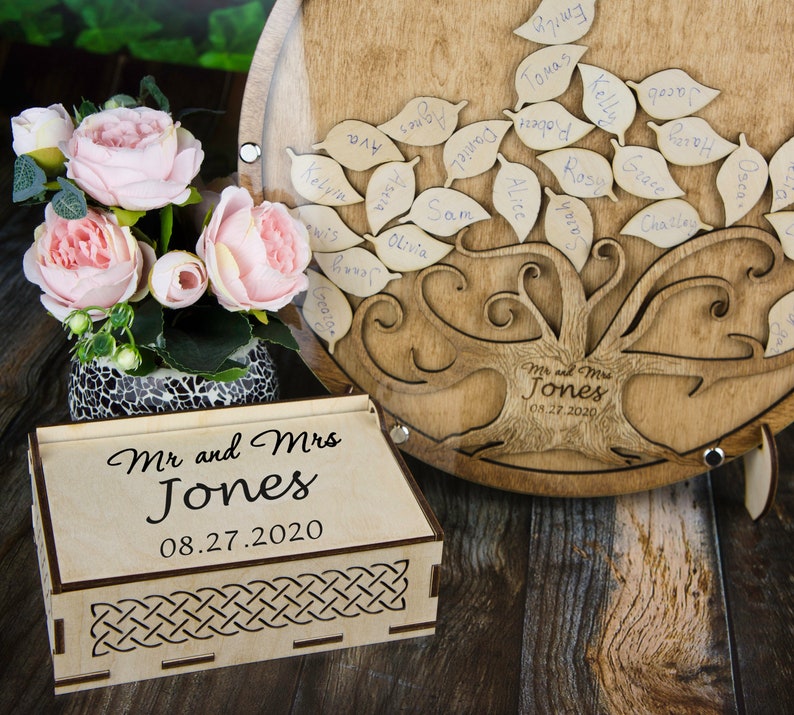 Fall Wedding Guest Book Alternative Personalized Fall Wedding Etsy