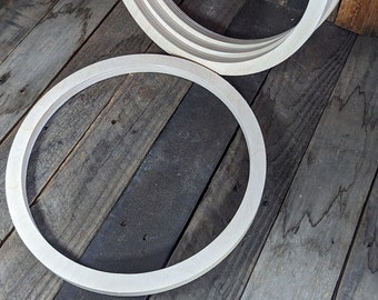 Disco circular de madera de 12,5" con orificio central de 11", círculos de madera BALTIC BIRCH, círculos en blanco, círculos de madera sin terminar, círculos redondos, circulares