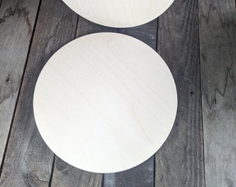 Placas de disco circulares de madera de 10.625" (10 5/8"), círculos de madera BALTIC BIRCH, círculos en blanco, círculos de madera sin terminar, suministros de artesanía diy