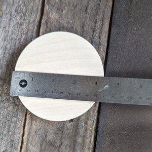 4.25" (4 1/4") Wood Circle Disc Plaques, BALTIC BIRCH - Wooden Circles, Blank Circles, Unfinished Wooden Circles, Round, Circular Wood