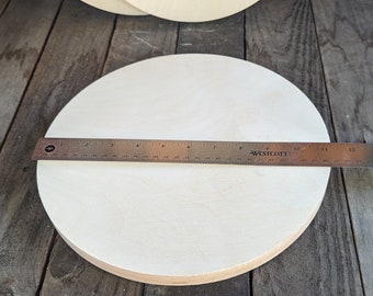 Placas de disco circulares de madera de 11,25" (11-1/4"), círculos de madera BALTIC BIRCH, círculos en blanco, círculos de madera sin terminar, suministros de artesanía diy