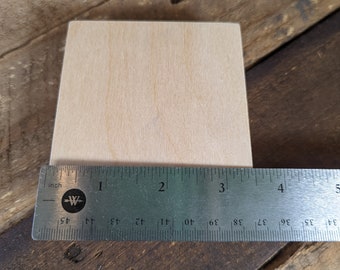 3.5" Wood Square Plaques, BALTIC BIRCH - Wooden Squares, Blank Squares, Unfinished Wooden Squares, Square Plywood, Square Wood