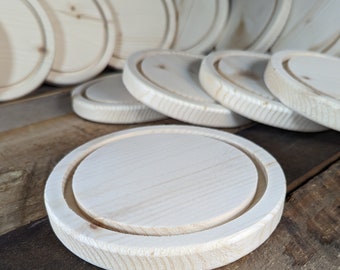 150mm wide  Wood Circle with groove, PINE - Wooden Circles, Blank Circles, Unfinished Wooden Circles, Round Circles, Circular Wood