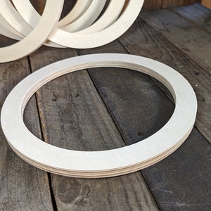 10 Wood Circle Disc with 8 center hole, BALTIC BIRCH Wooden Circles, Blank Circles, Unfinished Wooden Circles, Round Circles, Circular image 7