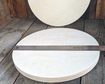 Placas de disco circulares de madera de 11.625" (11-5/16"), círculos de madera BALTIC BIRCH, círculos en blanco, círculos de madera sin terminar, suministros de artesanía diy