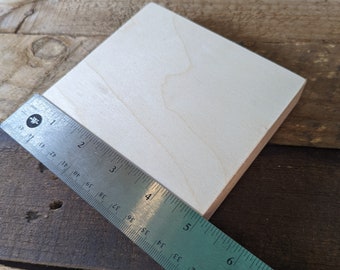 5" Wood Square Plaques, BALTIC BIRCH - Wooden Squares, Blank Squares, Unfinished Wooden Squares, Square Plywood, Square Wood