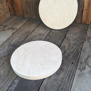 7.5 7-1/2 inches Wood Circle Disc Plaques, BALTIC BIRCH Wooden Circles, Unfinished Wooden Circles, Round Circles, DIY Craft Supplies image 5