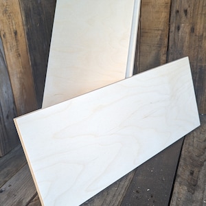 8x20" Baltic Birch Wood Rectangle, Unfinished Sign Board