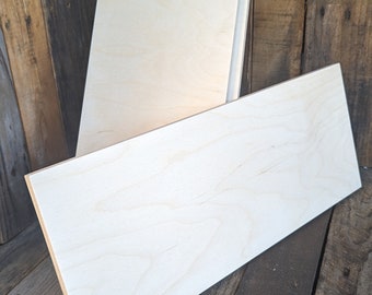 8x20" Baltic Birch Wood Rectangle, Unfinished Sign Board