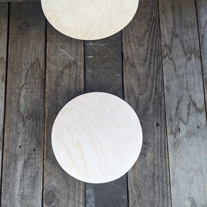 7.5 7-1/2 inches Wood Circle Disc Plaques, BALTIC BIRCH Wooden Circles, Unfinished Wooden Circles, Round Circles, DIY Craft Supplies image 4