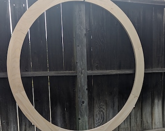 50" Wood Donut Ring with 43" center hole, BALTIC BIRCH Wooden Circles, Unfinished Wooden Circles, Round Circles, Circular Wood - puzzled