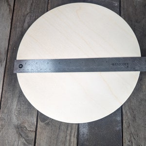 10.625" (10 5/8") Wood Circle Disc Plaques, BALTIC BIRCH Wooden Circles, Blank Circles, Unfinished Wooden Circles, DIY Crafting Supplies