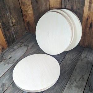 10.625" (10 5/8") Wood Circle Disc Plaques, BALTIC BIRCH Wooden Circles, Blank Circles, Unfinished Wooden Circles, DIY Crafting Supplies