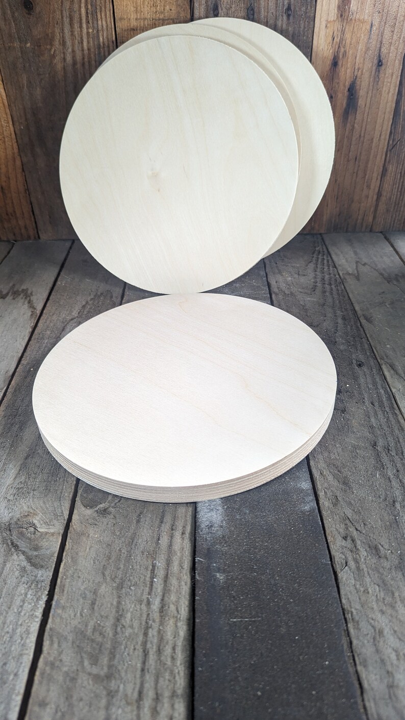 10.625 10 5/8 Wood Circle Disc Plaques, BALTIC BIRCH Wooden Circles, Blank Circles, Unfinished Wooden Circles, DIY Crafting Supplies image 6