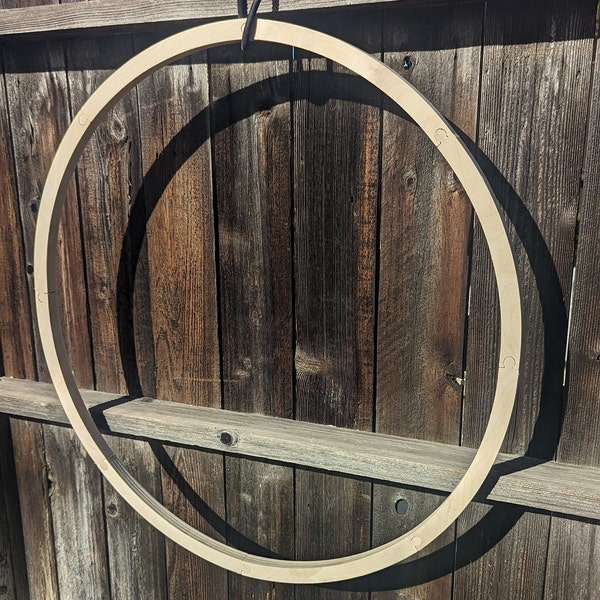 32" Wood Donut Ring with 30" center hole, BALTIC BIRCH Wooden Circles, Unfinished Wooden Circles, Round Circles, Circular Wood - puzzled