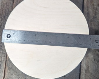 Placas de disco circulares de madera de 7,75" (7 3/4 pulgadas), círculos de madera de ABEDUL BÁLTICO, círculos de madera sin terminar, círculos redondos, suministros de artesanía diy