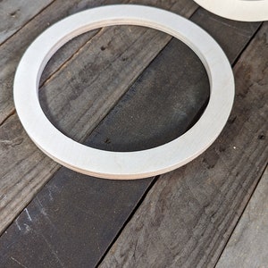 10 Wood Circle Disc with 8 center hole, BALTIC BIRCH Wooden Circles, Blank Circles, Unfinished Wooden Circles, Round Circles, Circular image 6
