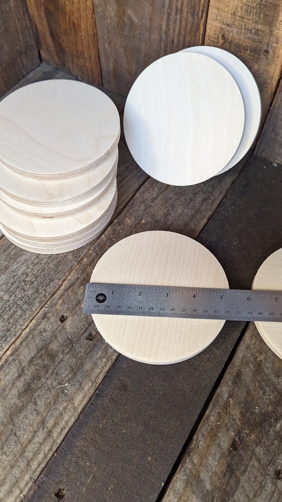 5.25 5 1/4wood Circle Disc Plaques, BALTIC BIRCH Wooden Circles, Blank  Circles, Unfinished Wooden Circles, Circular Wood 