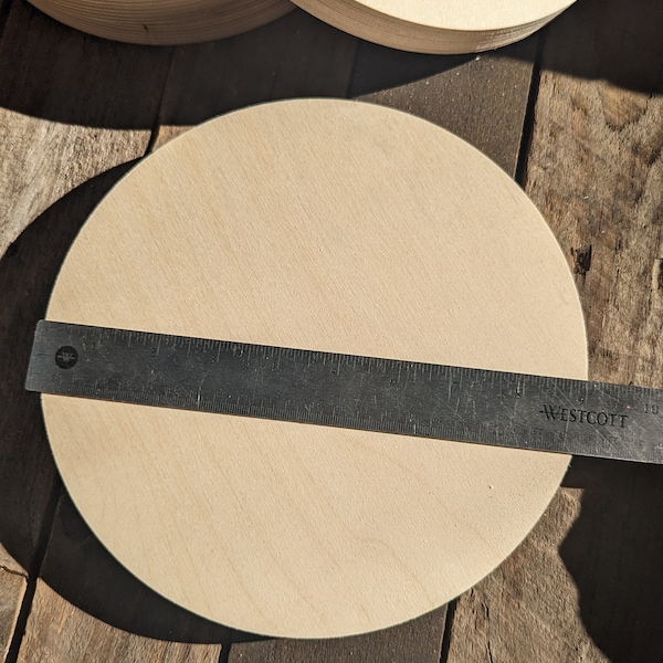 9" Wood Circle Disc Plaques, BALTIC BIRCH Wooden Circles, Blank Circles, Unfinished Wooden Circles, Round Circles, Circular Wood